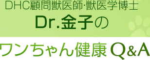 DHC顧問獣医師・獣医学博士Dr.金子の
ワンちゃん健康 Q&A