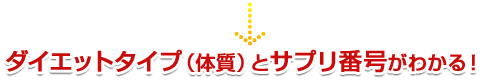 ���_�C�G�b�g�^�C�v�i�̎��j�ƃT�v���ԍ����킩��I