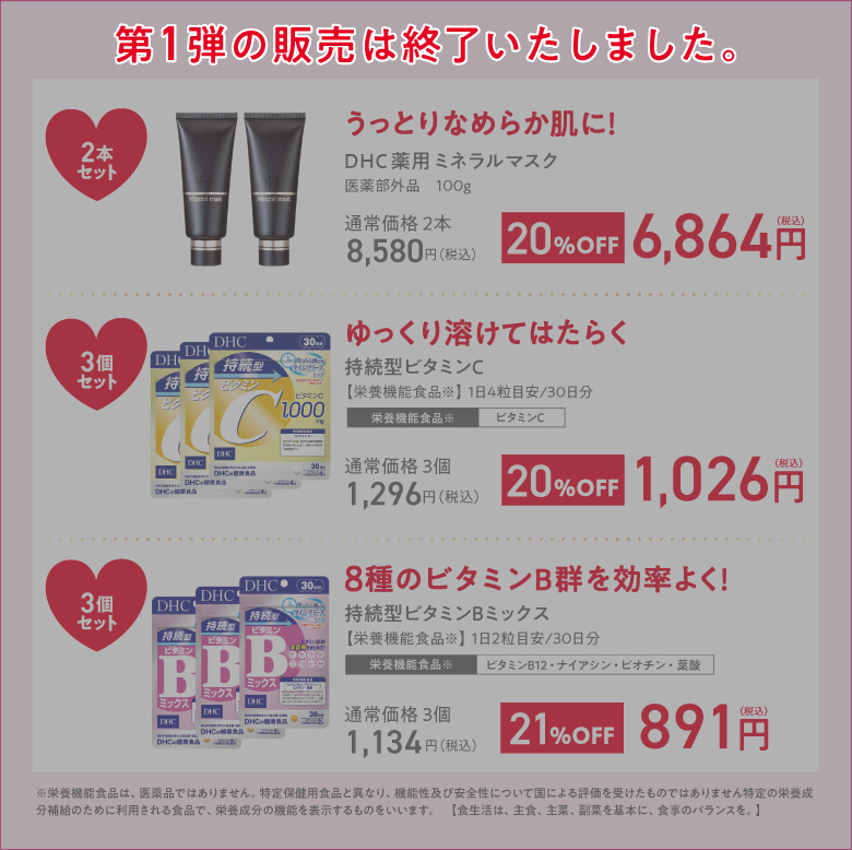 DHC直営店限定！大感謝祭Thanks Set 第1弾