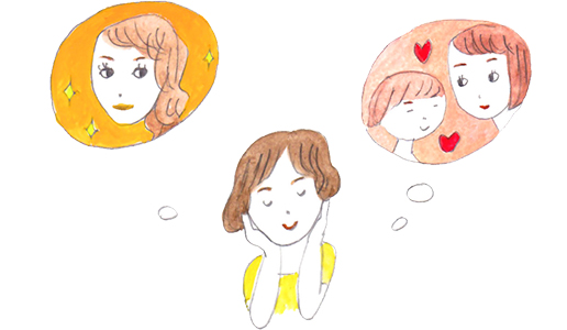 素敵なママのイラスト