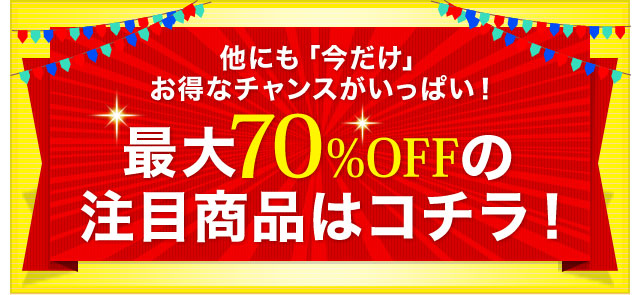 ɂuvȃ`XςIő70%OFF̒ڏi̓R`I