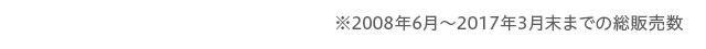 2008N6`2017N3܂ł̑̔