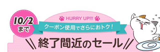 HURRYUP!! 10/2܂ N[|gpłɂgNI Iԋ߂̃Z[