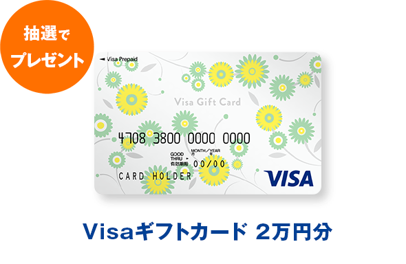 Visaギフトカード2万円分