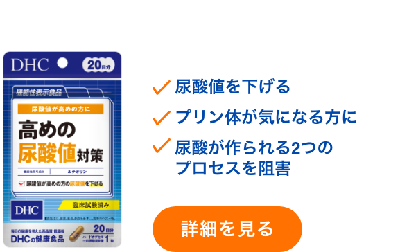高めの尿酸値対策 20日分